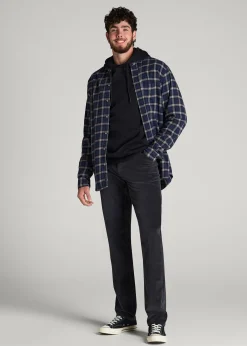 STRAIGHT-LEG Stretch Corduroy Pants for Tall Men