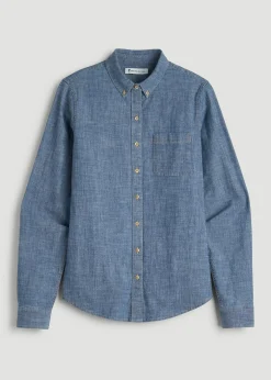 Stretch Chambray Shirt for Tall Women