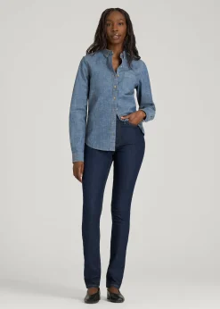 Stretch Chambray Shirt for Tall Women