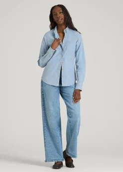 Stretch Chambray Shirt for Tall Women