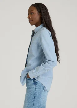 Stretch Chambray Shirt for Tall Women