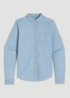 Stretch Chambray Shirt for Tall Women