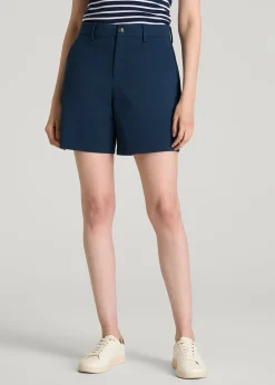 Stretch Commuter Chino Shorts for Tall Women