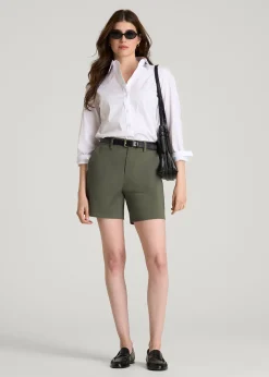 Stretch Commuter Chino Shorts for Tall Women