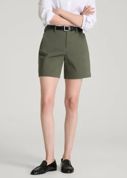Stretch Commuter Chino Shorts for Tall Women