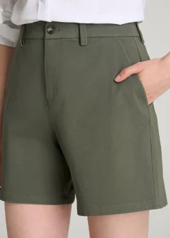 Stretch Commuter Chino Shorts for Tall Women