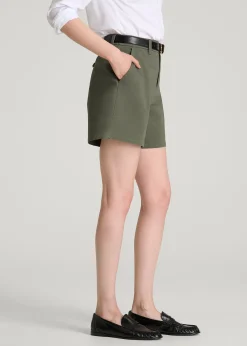 Stretch Commuter Chino Shorts for Tall Women