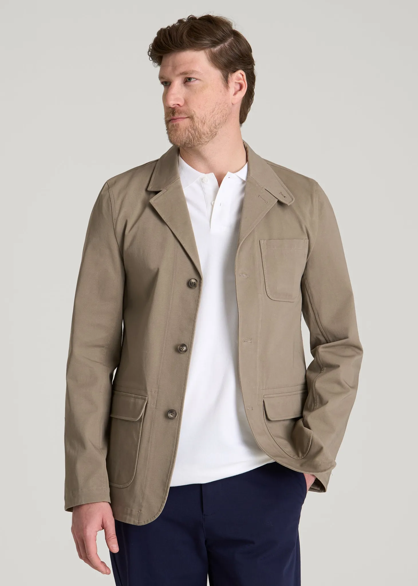 Stretch Commuter Chino Sport Coat for Tall Men
