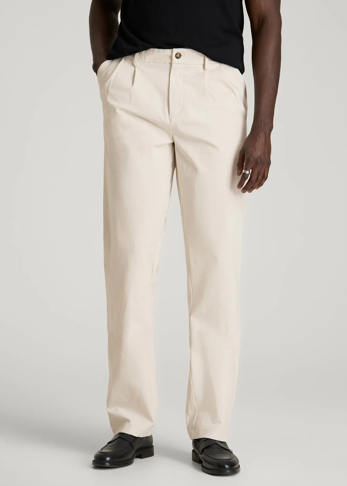 Stretch Commuter Pleated Chino for Tall Men