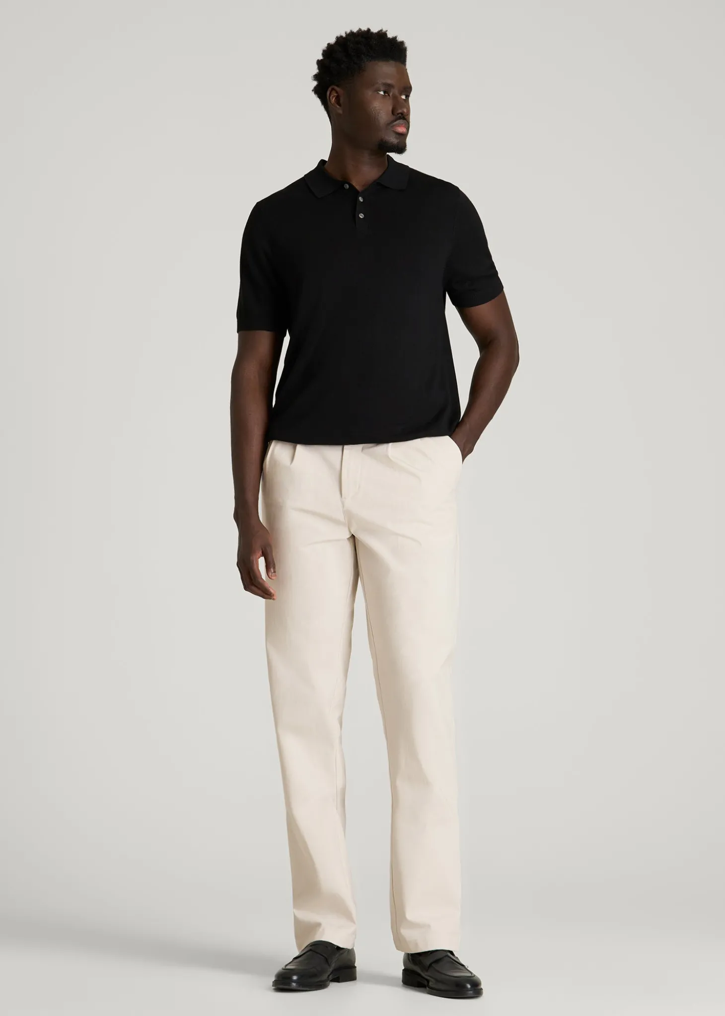 Stretch Commuter Pleated Chino for Tall Men