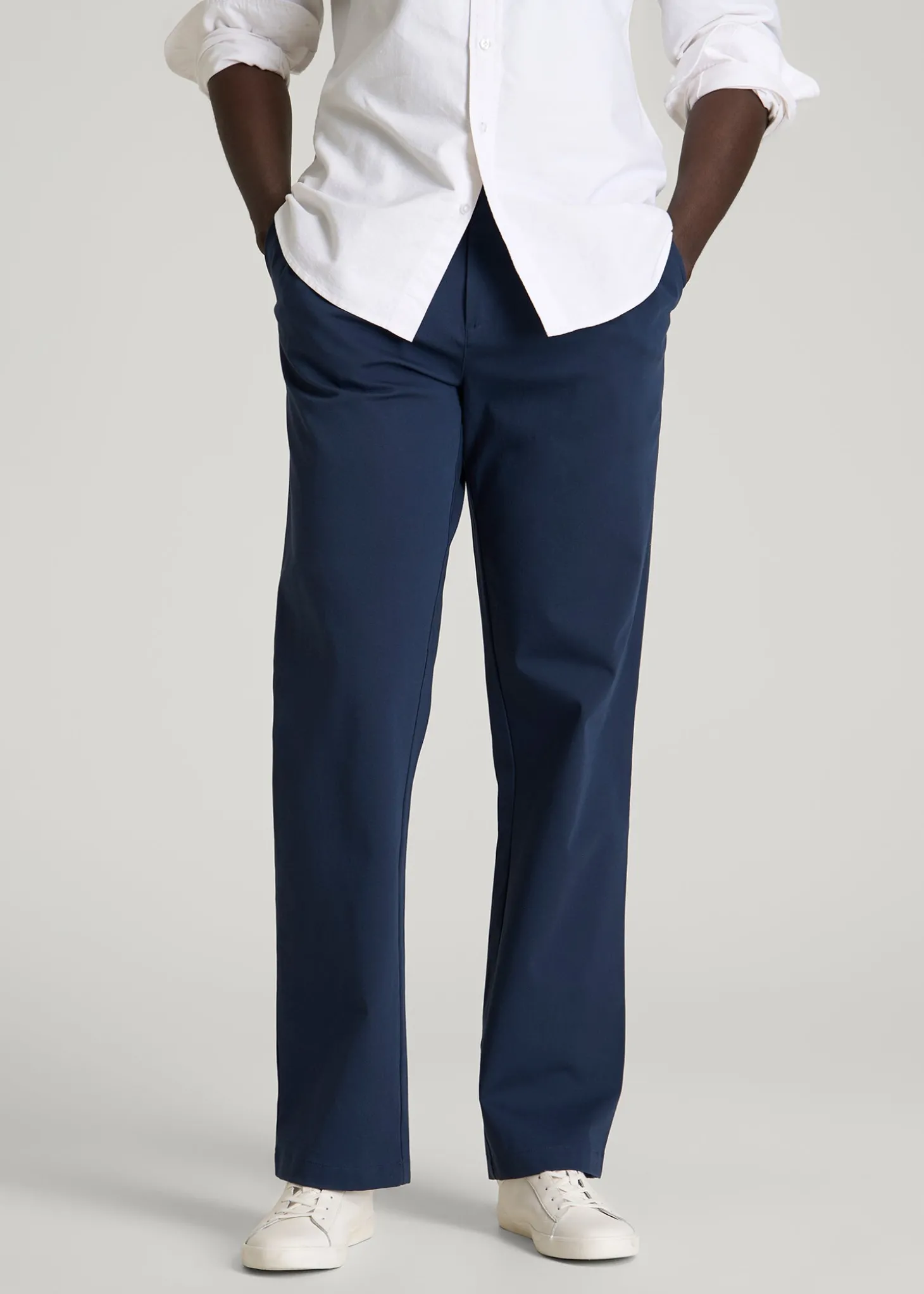 Stretch Commuter Pleated Chino for Tall Men