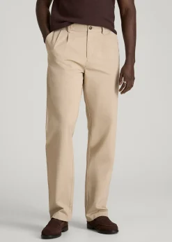 Stretch Commuter Pleated Chino for Tall Men