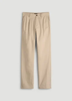 Stretch Commuter Pleated Chino for Tall Men