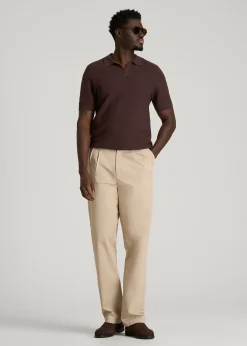 Stretch Commuter Pleated Chino for Tall Men