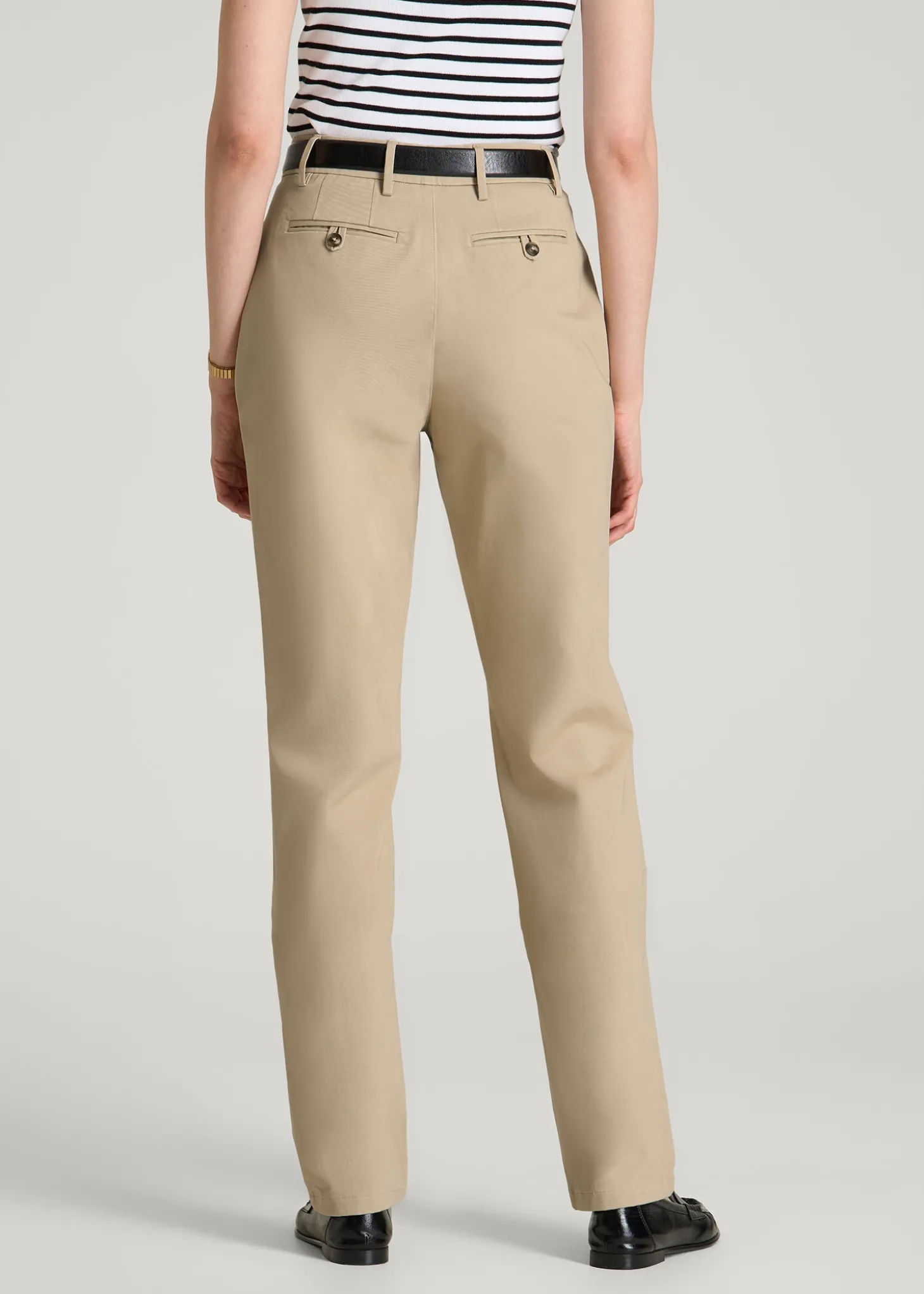 Stretch Commuter Tapered Fit Chino Pants for Tall Women