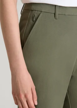 Stretch Commuter Tapered Fit Chino Pants for Tall Women