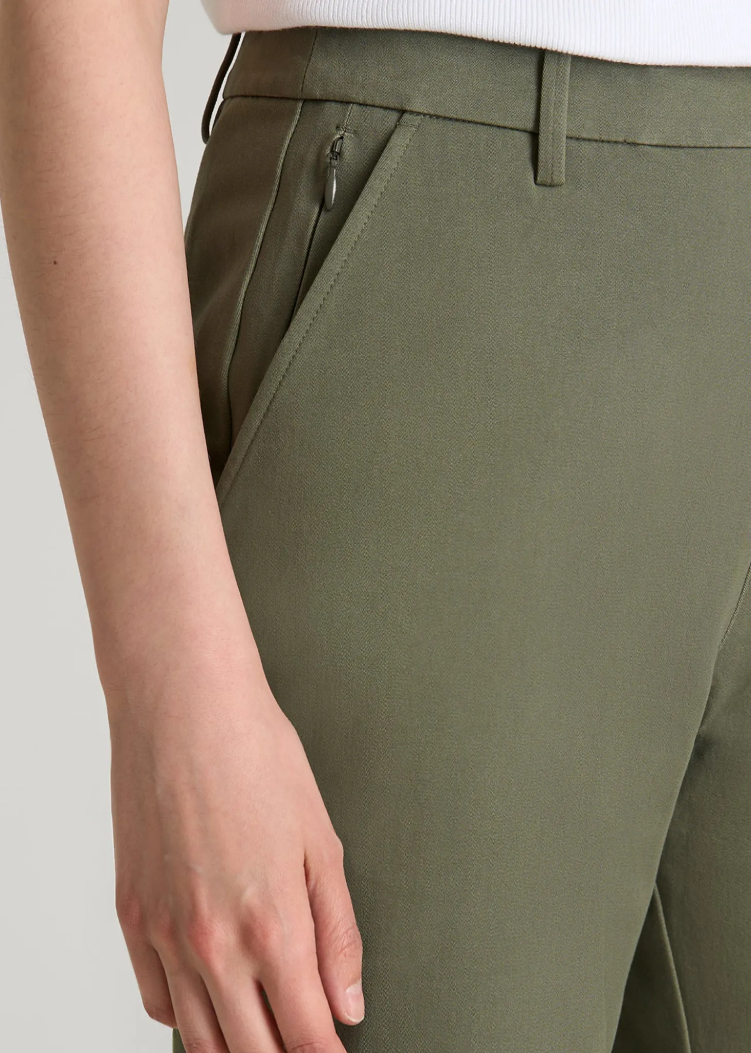 Stretch Commuter Tapered Fit Chino Pants for Tall Women
