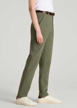 Stretch Commuter Tapered Fit Chino Pants for Tall Women