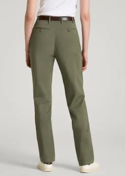 Stretch Commuter Tapered Fit Chino Pants for Tall Women