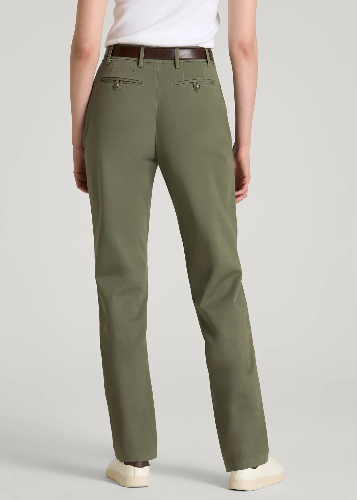 Stretch Commuter Tapered Fit Chino Pants for Tall Women