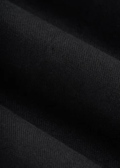 Stretch Cotton Linen Blend Pleated Shorts for Tall Women