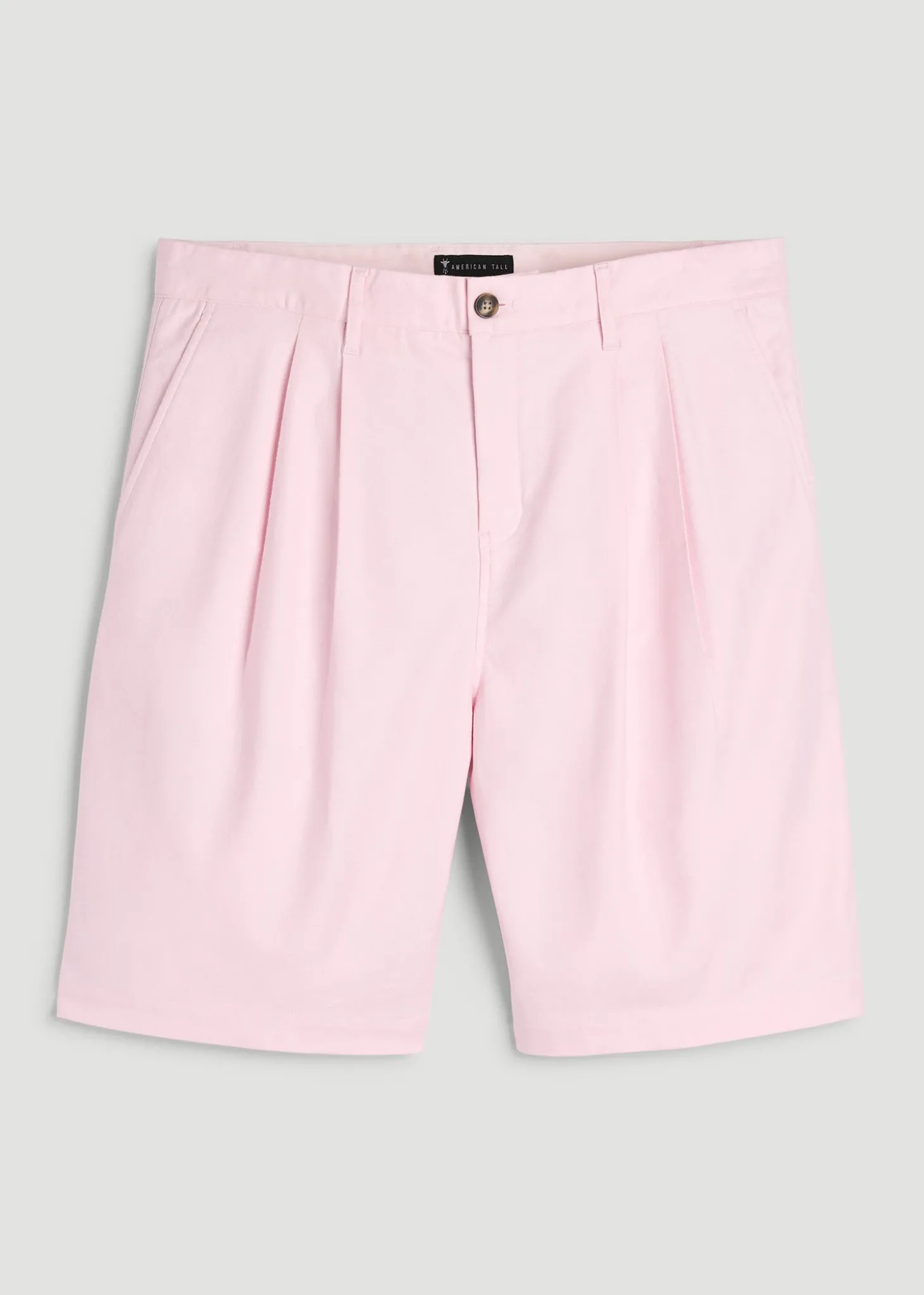 Stretch Cotton Linen Blend Shorts for Tall Men
