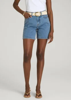 Stretch Denim Shorts for Tall Women