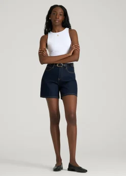 Stretch Denim Shorts for Tall Women