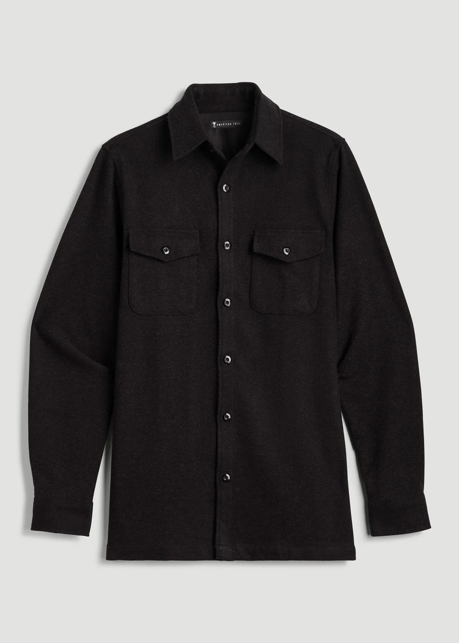 Stretch Knit Overshirt for Tall Men