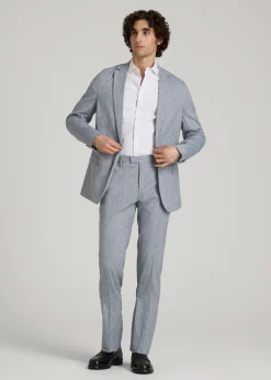 Stretch Linen Blazer for Tall Men