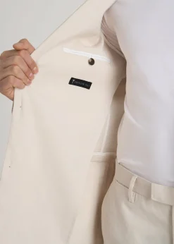 Stretch Linen Blazer for Tall Men