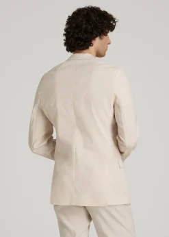 Stretch Linen Blazer for Tall Men