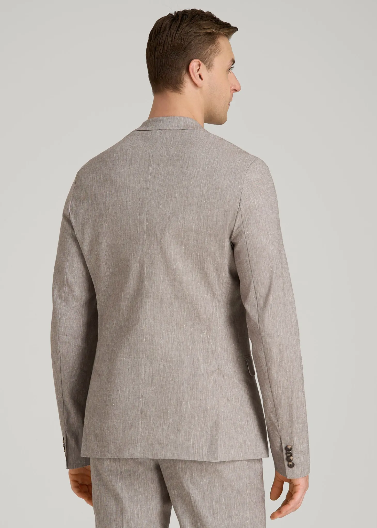 Stretch Linen Blazer for Tall Men