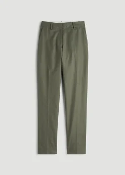 Stretch Linen Blend Dress Pants for Tall Women