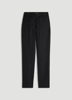Stretch Linen Blend Dress Pants for Tall Women