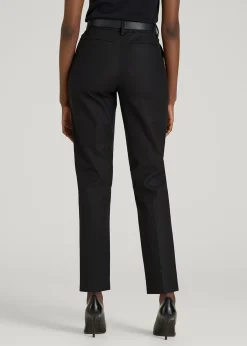 Stretch Linen Blend Dress Pants for Tall Women