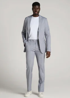 Stretch Linen Dress Pants for Tall Men