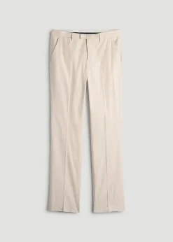 Stretch Linen Dress Pants for Tall Men