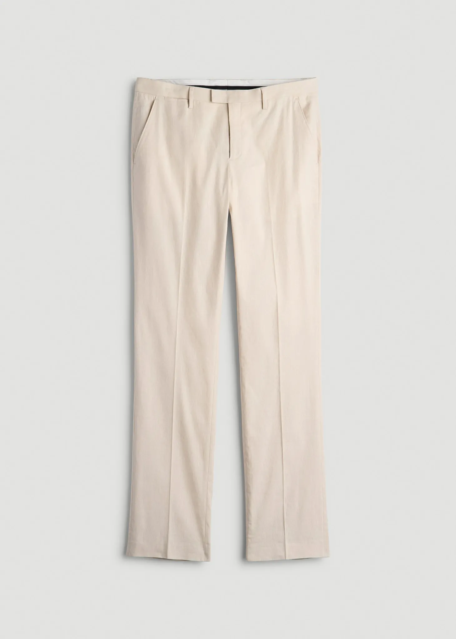 Stretch Linen Dress Pants for Tall Men