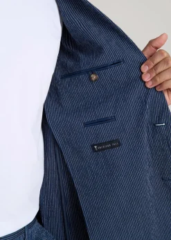 Stretch Seersucker Blazer for Tall Men