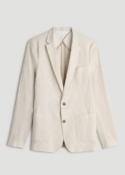 Stretch Seersucker Blazer for Tall Men