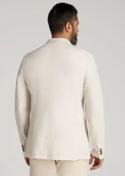 Stretch Seersucker Blazer for Tall Men