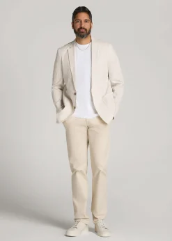 Stretch Seersucker Blazer for Tall Men