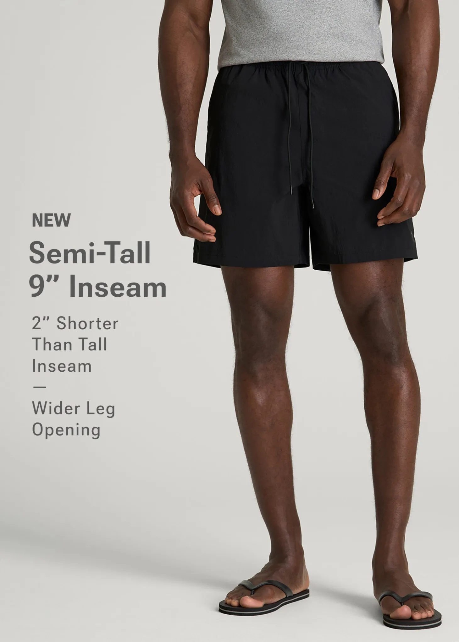 Stretch Swim Shorts for Tall Men