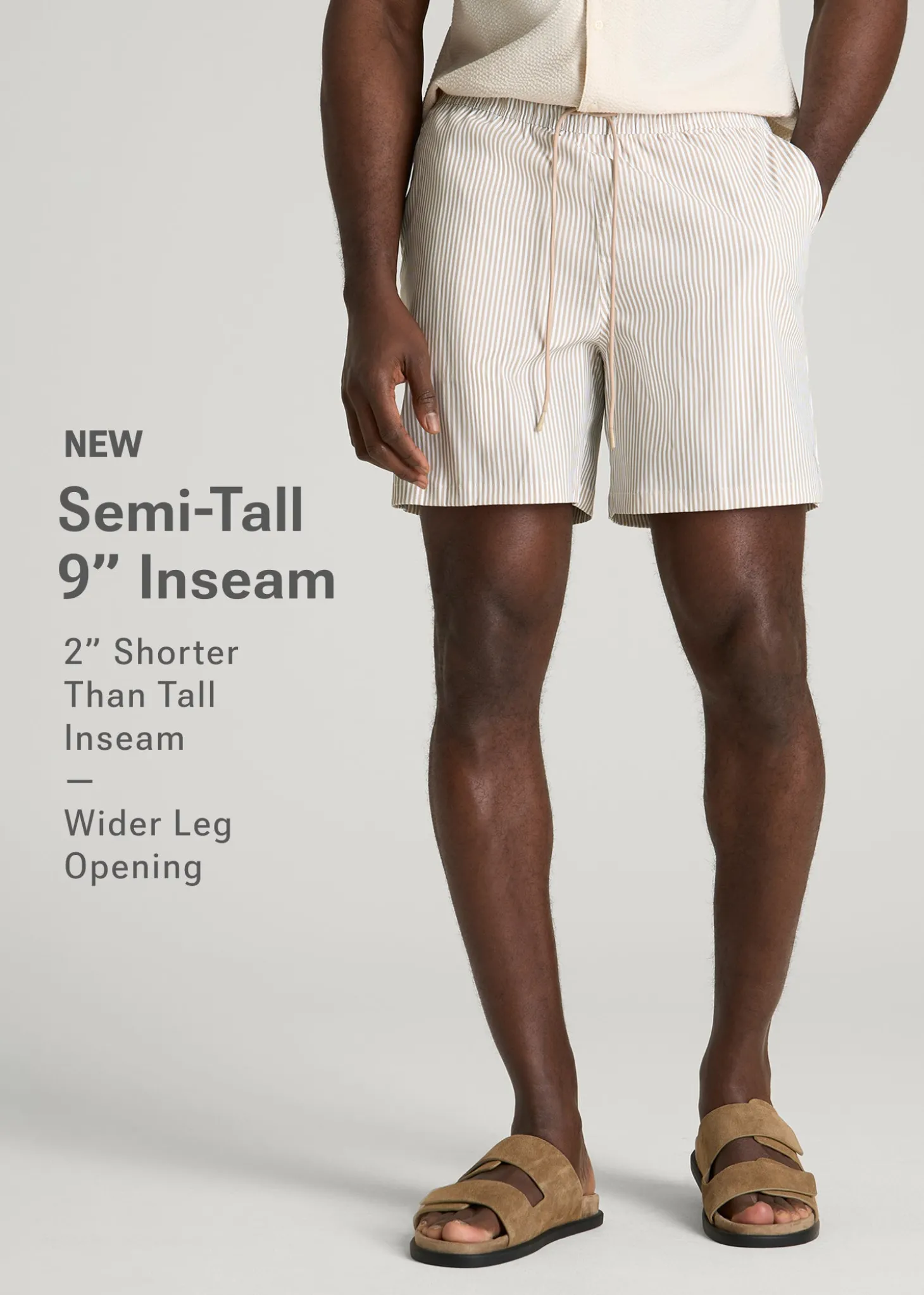 Stretch Swim Shorts for Tall Men
