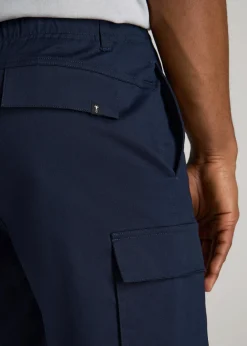 Stretch Twill Cargo Shorts for Tall Men