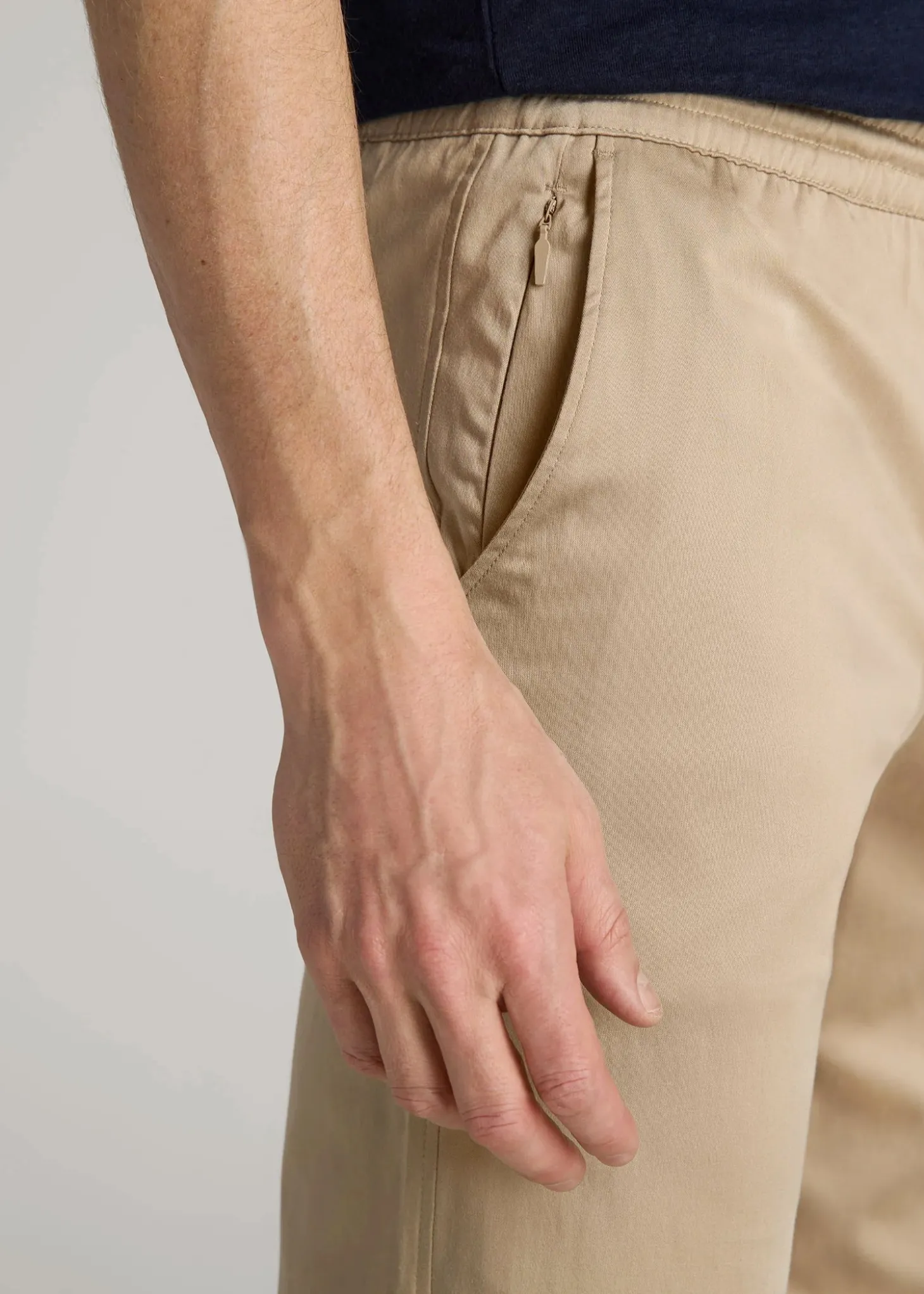 Stretch Twill Jogger Pants for Tall Men