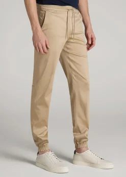 Stretch Twill Jogger Pants for Tall Men