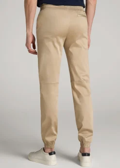 Stretch Twill Jogger Pants for Tall Men