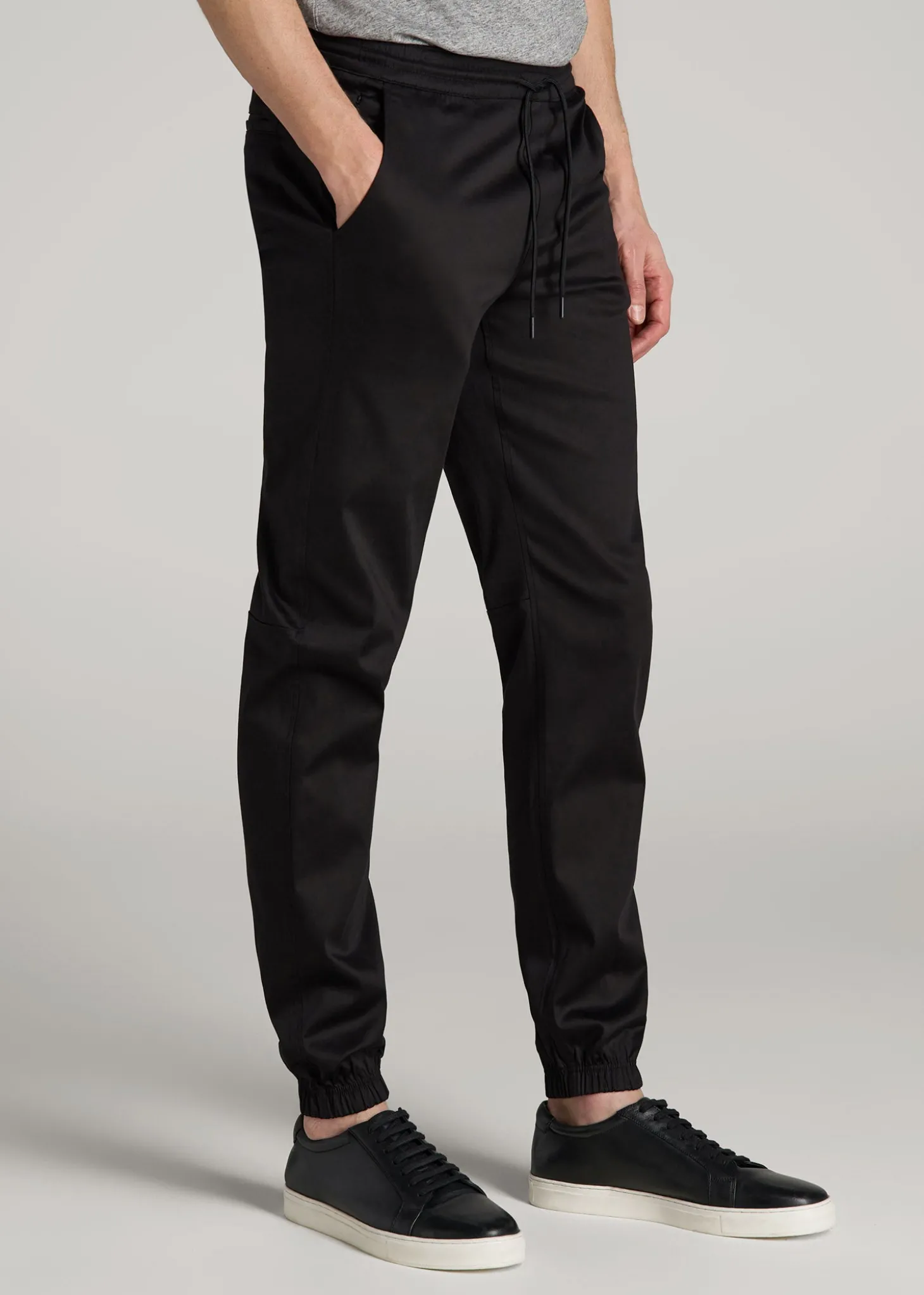 Stretch Twill Jogger Pants for Tall Men
